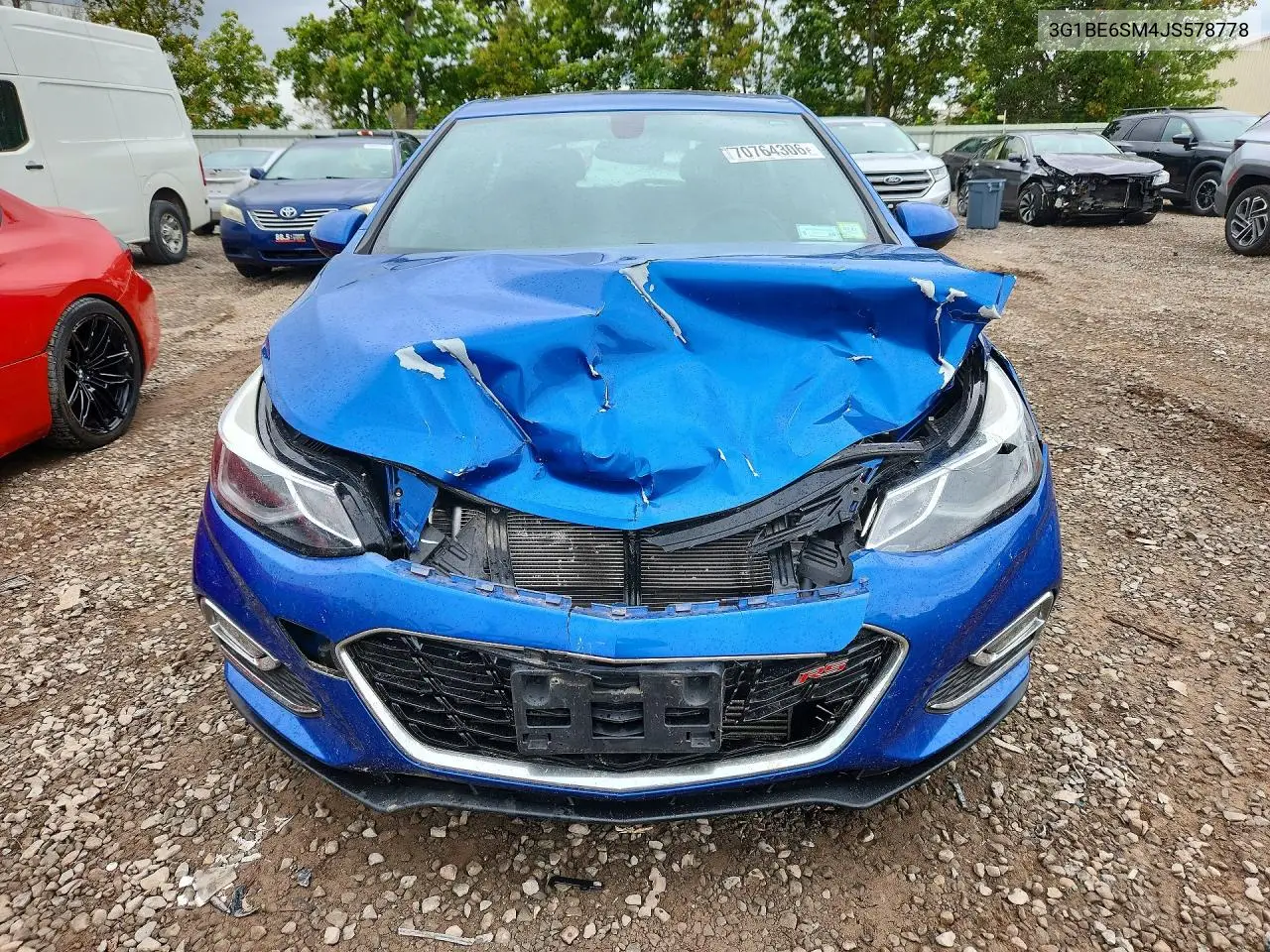 2018 CHEVROLET CRUZE VIN 3G1BE6SM4JS578778 — фото 5