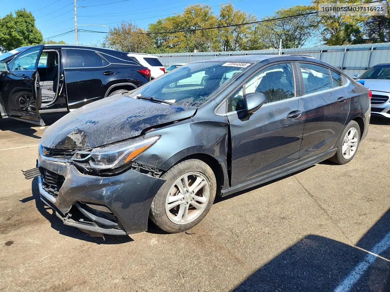 CHEVROLET CRUZE 2018, VIN 1G1BD5SM0J7116925