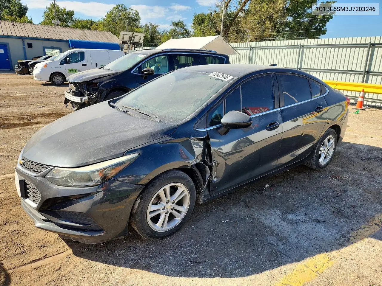 CHEVROLET CRUZE 2018, VIN 1G1BE5SM3J7203246