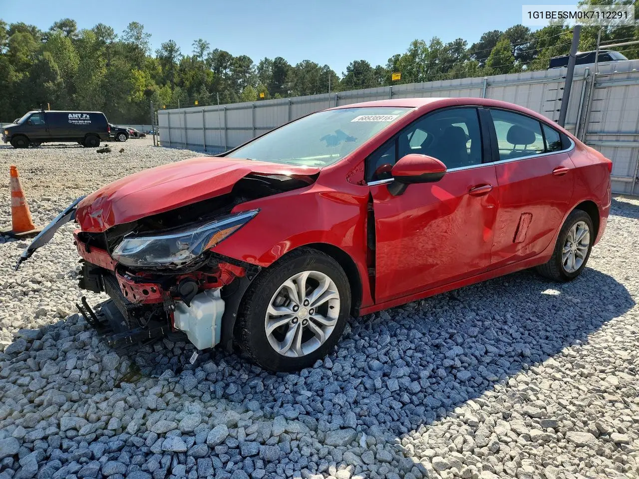 CHEVROLET CRUZE 2019, VIN 1G1BE5SM0K7112291