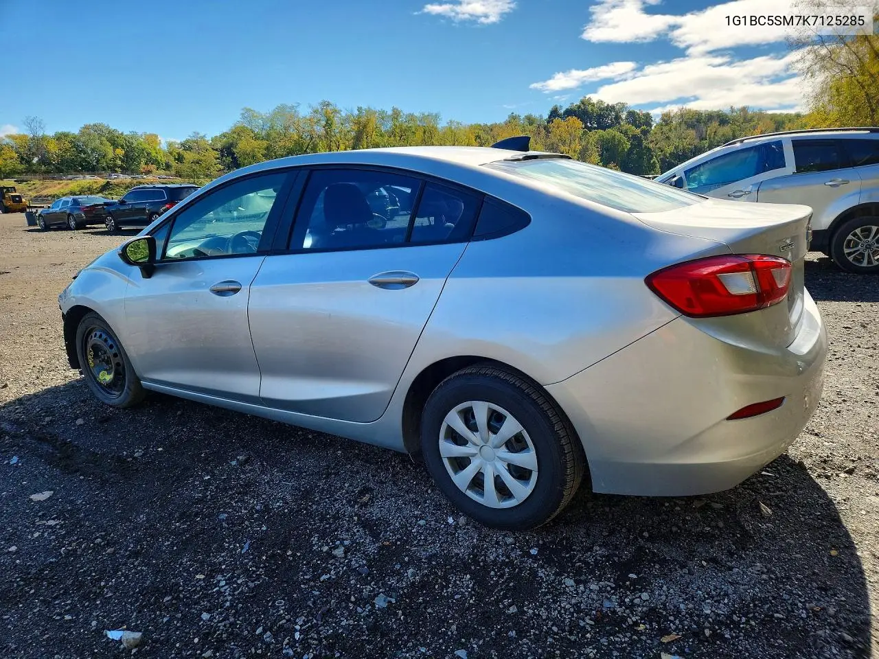 2019 CHEVROLET CRUZE VIN 1G1BC5SM7K7125285 — фото 2