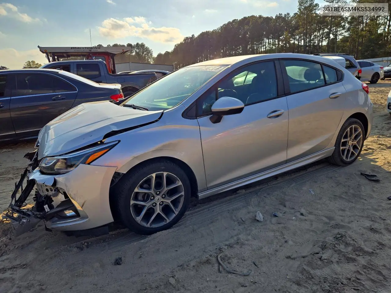 CHEVROLET CRUZE 2019, VIN 3G1BE6SM4KS534992
