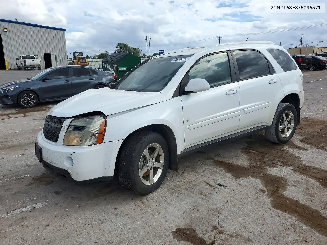 CHEVROLET EQUINOX 2007, VIN 2CNDL63F376096571