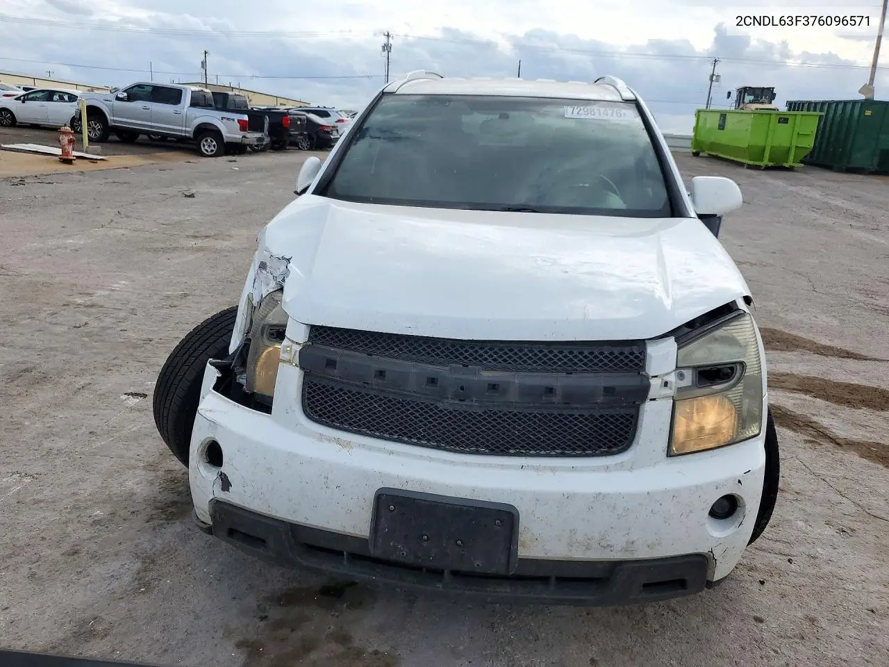 2007 CHEVROLET EQUINOX VIN 2CNDL63F376096571 — фото 5