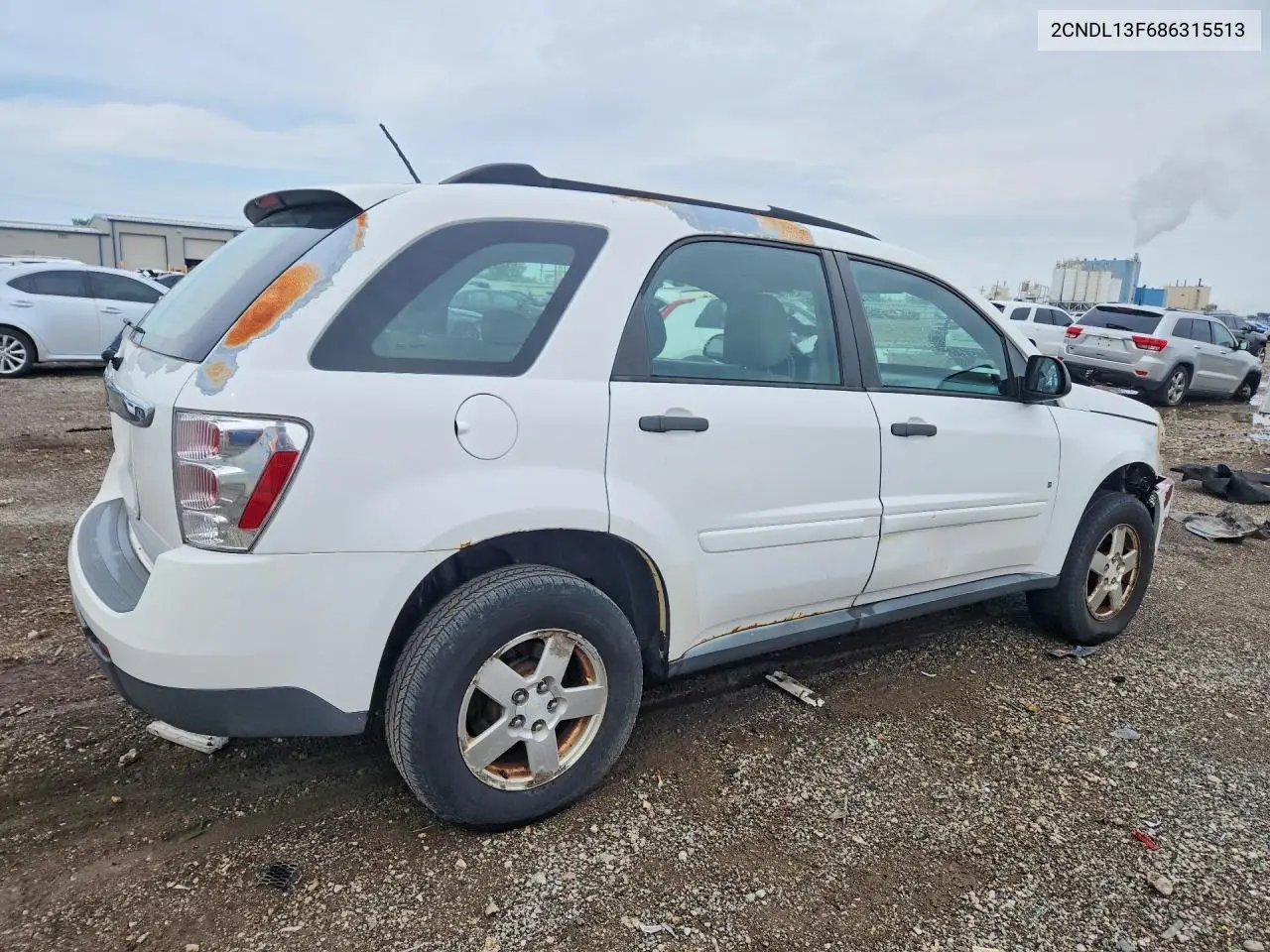 2008 CHEVROLET EQUINOX VIN 2CNDL13F686315513 — фото 3