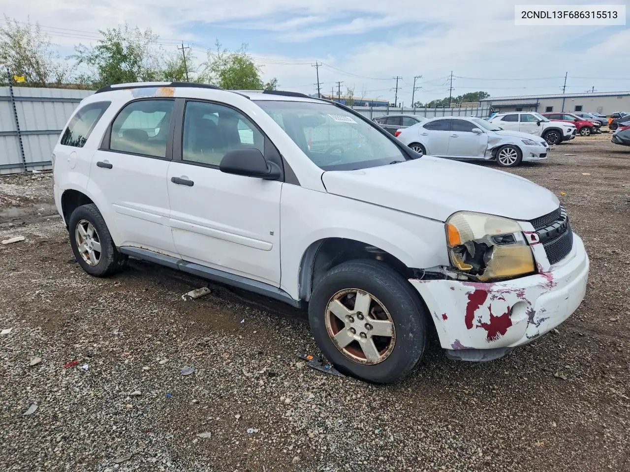 2008 CHEVROLET EQUINOX VIN 2CNDL13F686315513 — фото 4