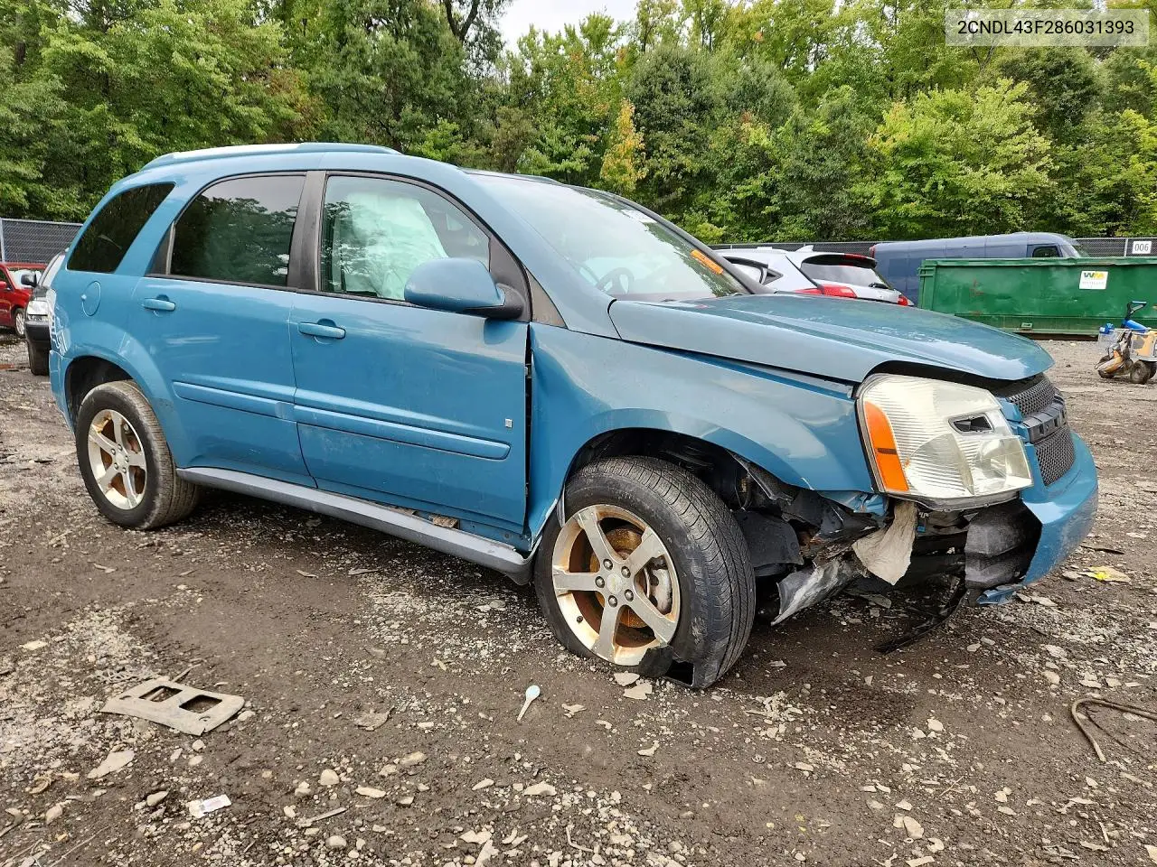 2008 CHEVROLET EQUINOX VIN 2CNDL43F286031393 — фото 4