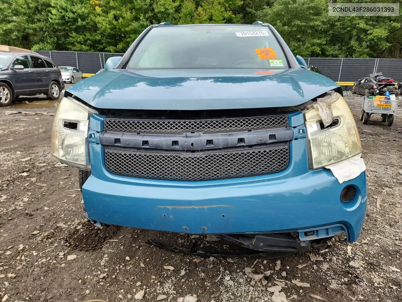 2008 CHEVROLET EQUINOX VIN 2CNDL43F286031393 — фото 5