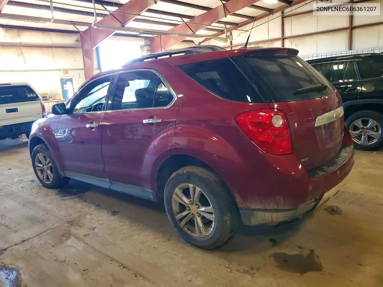 2011 CHEVROLET EQUINOX VIN 2CNFLNEC6B6361207 — фото 2