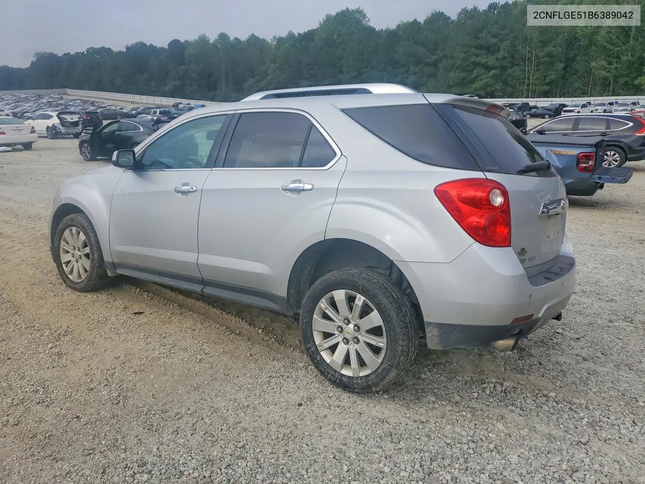 2011 CHEVROLET EQUINOX VIN 2CNFLGE51B6389042 — фото 2