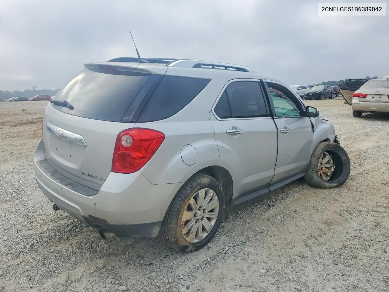 2011 CHEVROLET EQUINOX VIN 2CNFLGE51B6389042 — фото 3