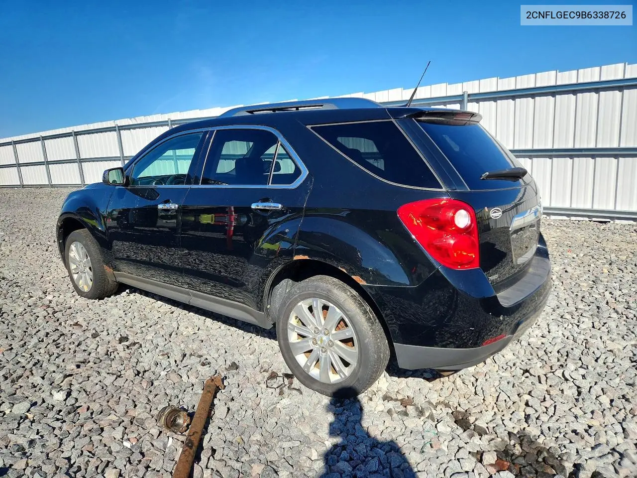 2011 CHEVROLET EQUINOX VIN 2CNFLGEC9B6338726 — фото 2