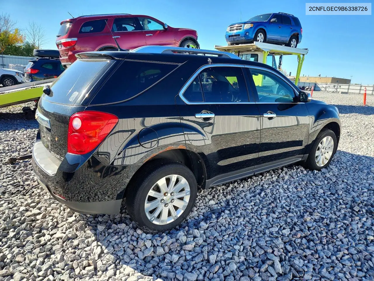 2011 CHEVROLET EQUINOX VIN 2CNFLGEC9B6338726 — фото 3