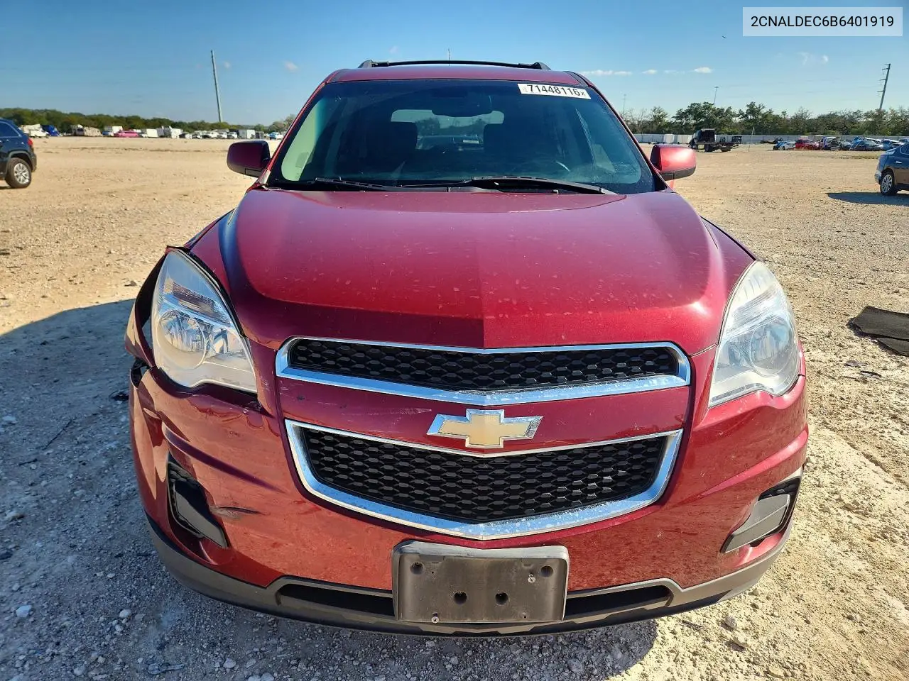 2011 CHEVROLET EQUINOX VIN 2CNALDEC6B6401919 — фото 5