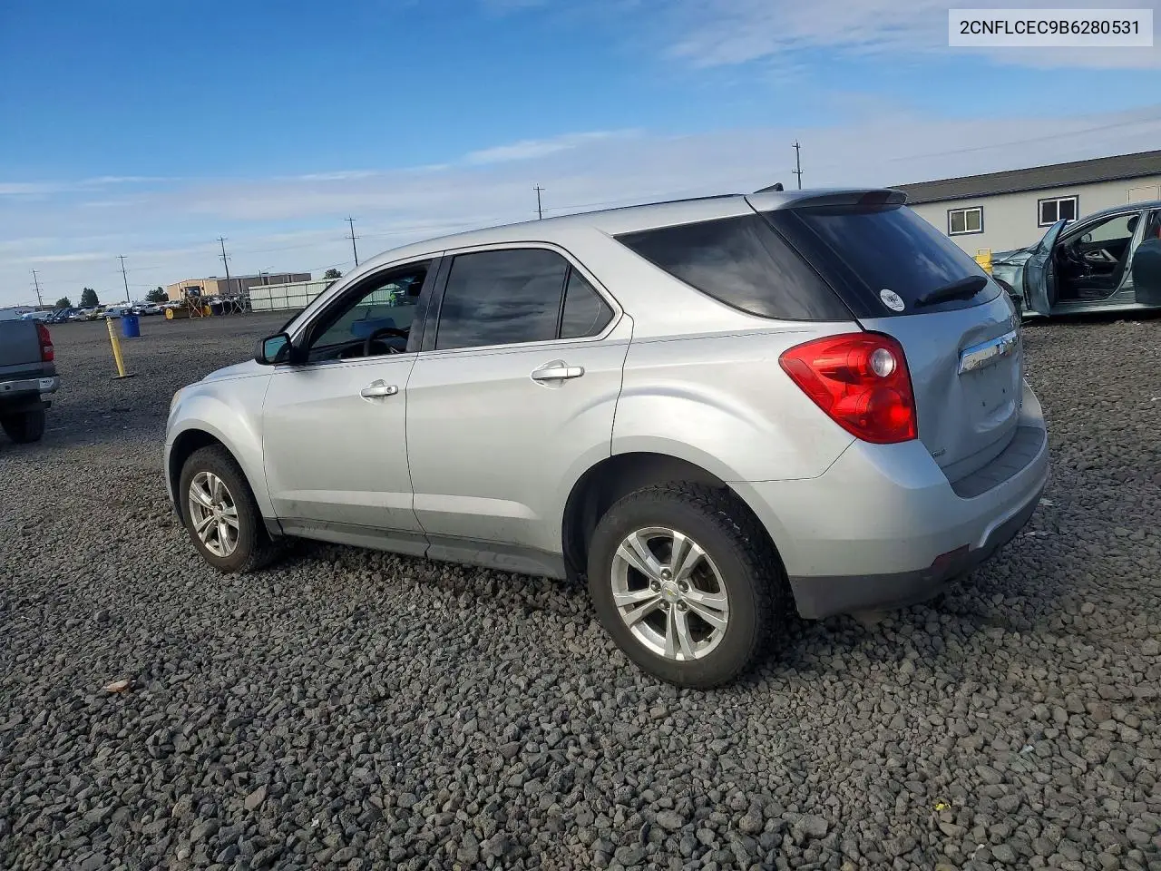 2011 CHEVROLET EQUINOX VIN 2CNFLCEC9B6280531 — фото 2