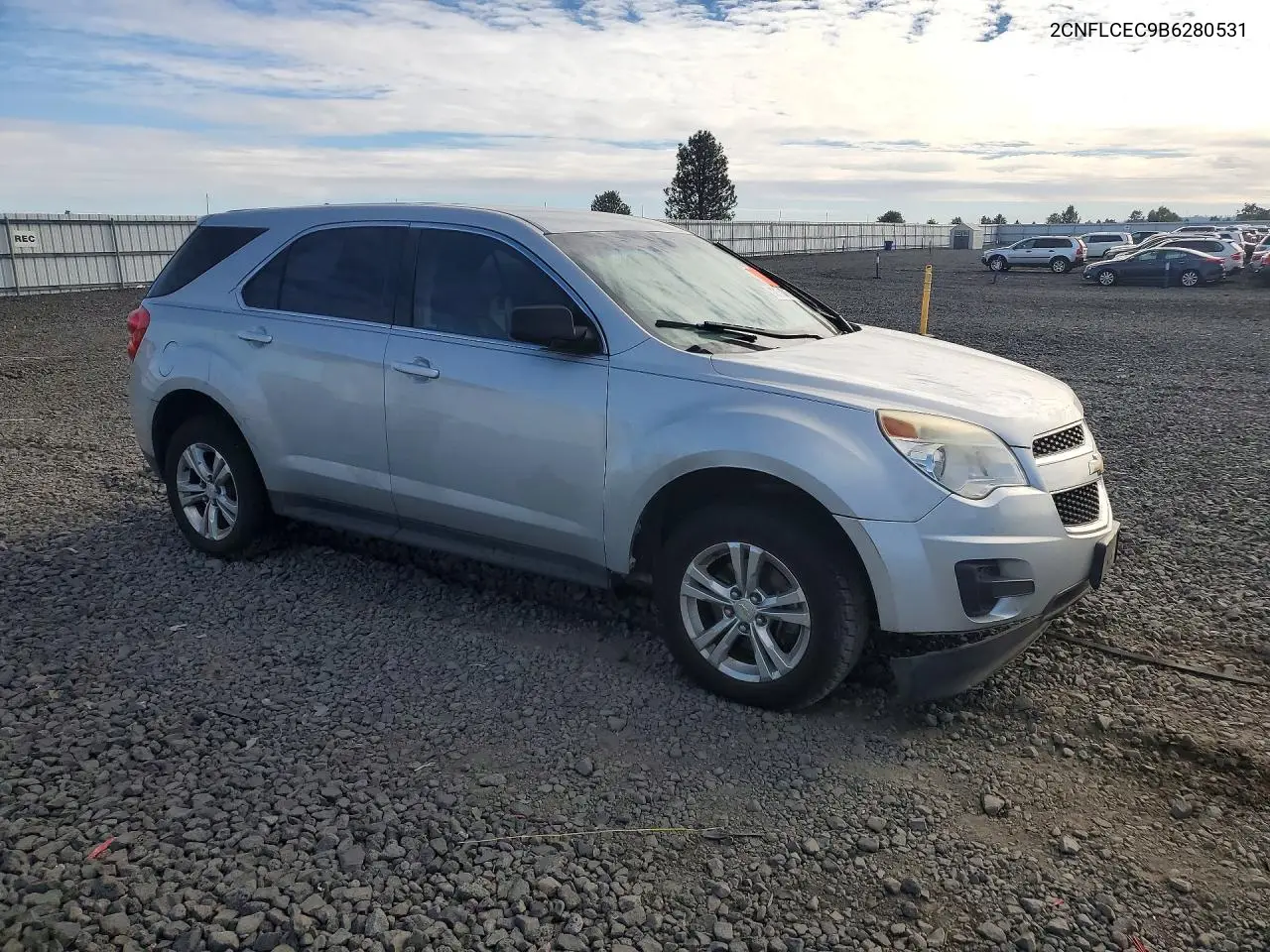 2011 CHEVROLET EQUINOX VIN 2CNFLCEC9B6280531 — фото 4