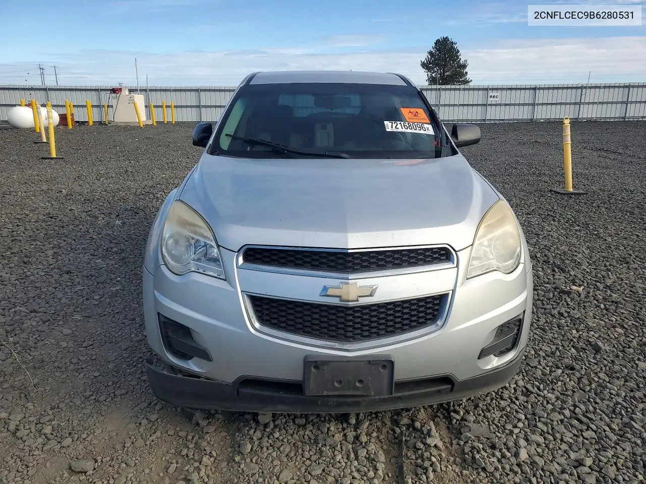 2011 CHEVROLET EQUINOX VIN 2CNFLCEC9B6280531 — фото 5