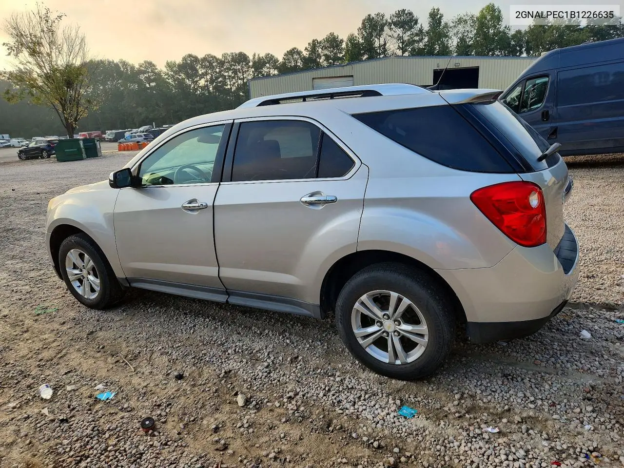 2011 CHEVROLET EQUINOX VIN 2GNALPEC1B1226635 — фото 2
