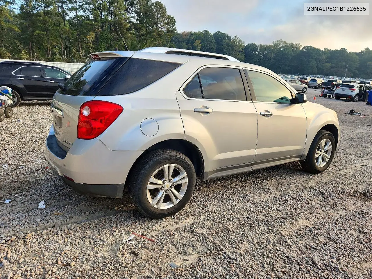 2011 CHEVROLET EQUINOX VIN 2GNALPEC1B1226635 — фото 3