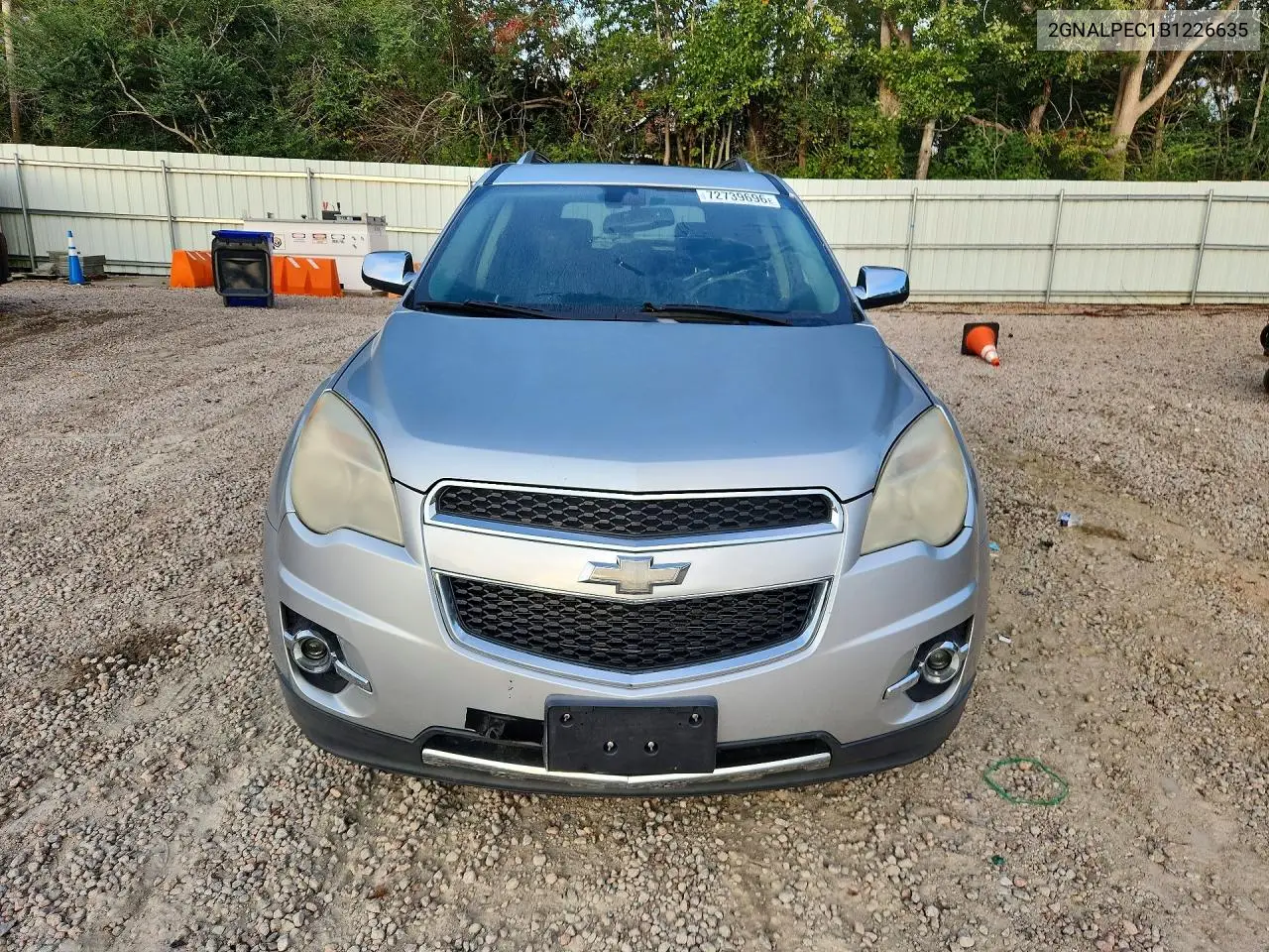 2011 CHEVROLET EQUINOX VIN 2GNALPEC1B1226635 — фото 5