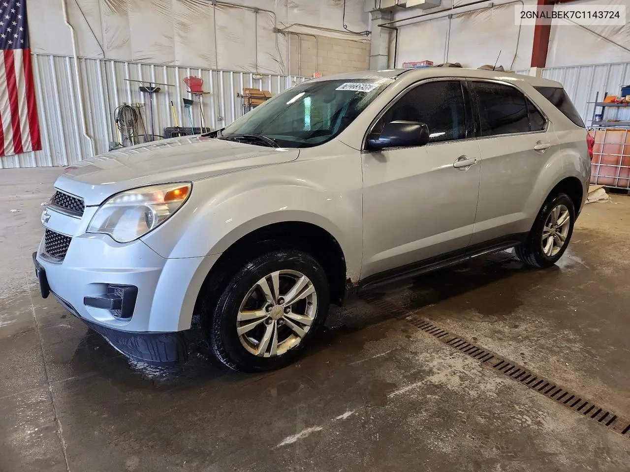 CHEVROLET EQUINOX 2012, VIN 2GNALBEK7C1143724