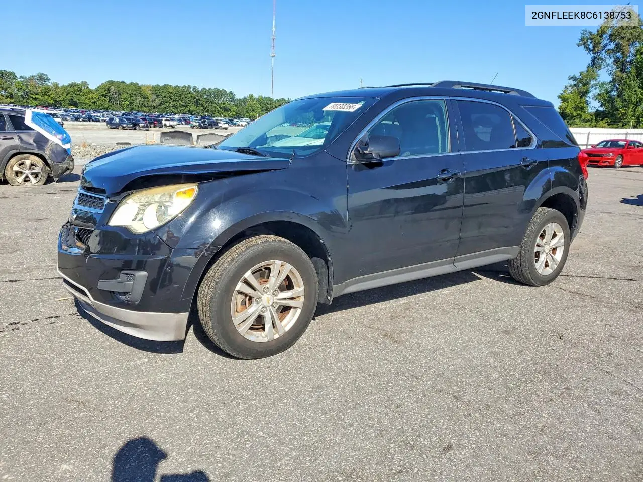 CHEVROLET EQUINOX 2012, VIN 2GNFLEEK8C6138753