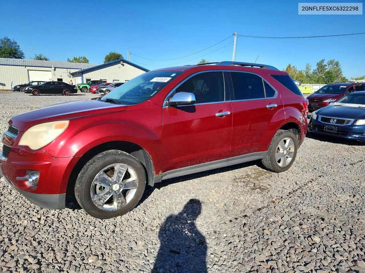 CHEVROLET EQUINOX 2012, VIN 2GNFLFE5XC6322298