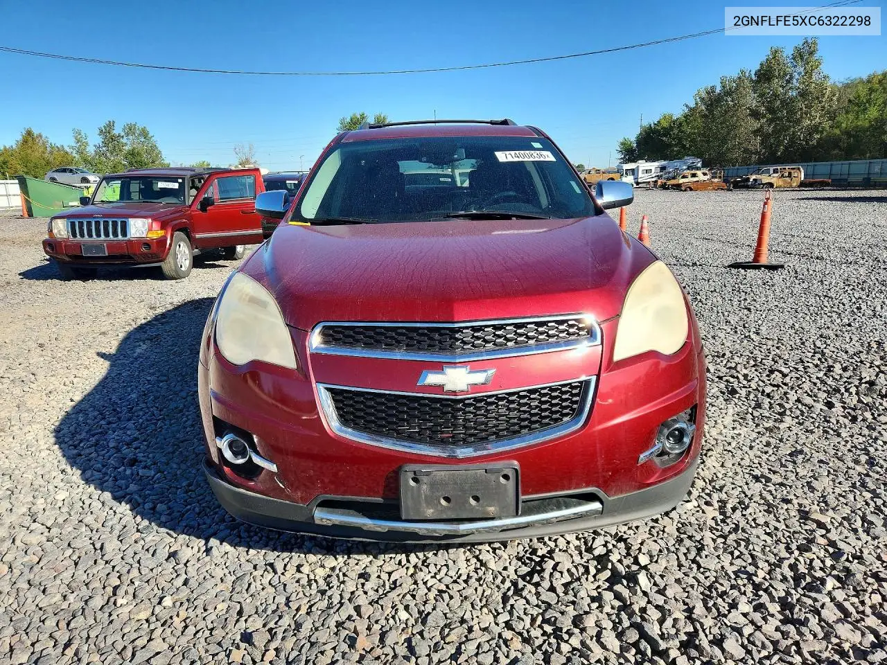 2012 CHEVROLET EQUINOX VIN 2GNFLFE5XC6322298 — фото 5