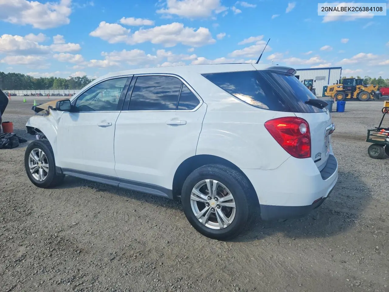 2012 CHEVROLET EQUINOX VIN 2GNALBEK2C6384108 — фото 2