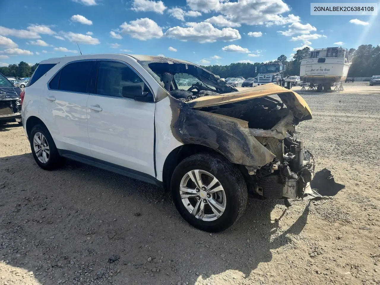 2012 CHEVROLET EQUINOX VIN 2GNALBEK2C6384108 — фото 4