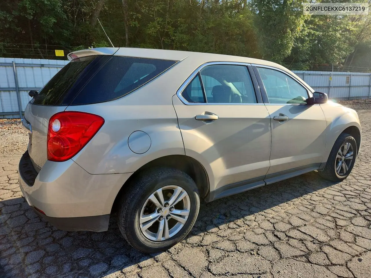 2012 CHEVROLET EQUINOX VIN 2GNFLCEKXC6137219 — фото 3