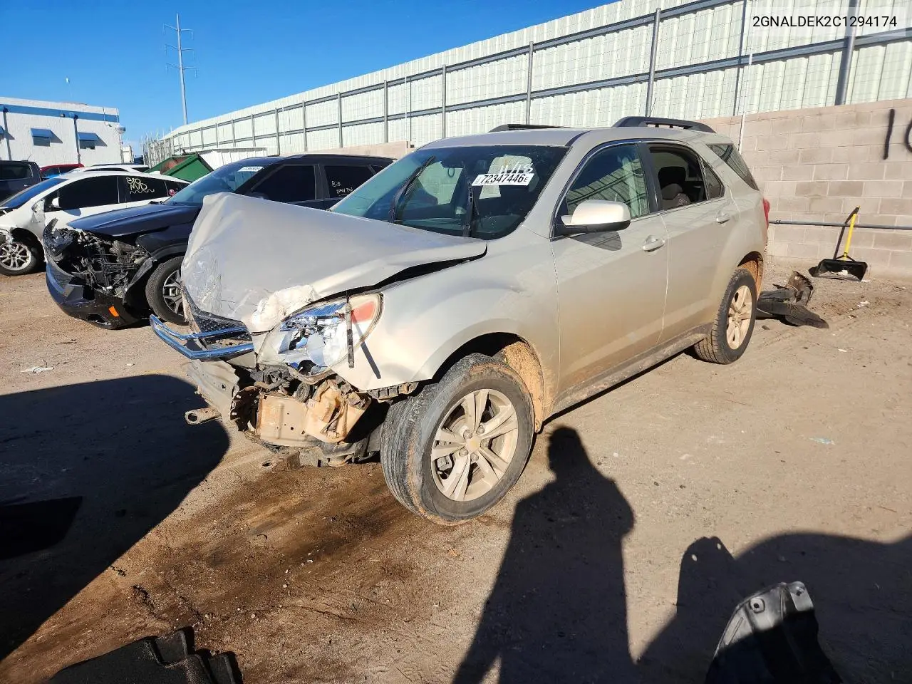 CHEVROLET EQUINOX 2012, VIN 2GNALDEK2C1294174