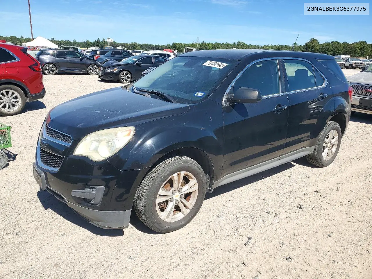 CHEVROLET EQUINOX 2012, VIN 2GNALBEK3C6377975