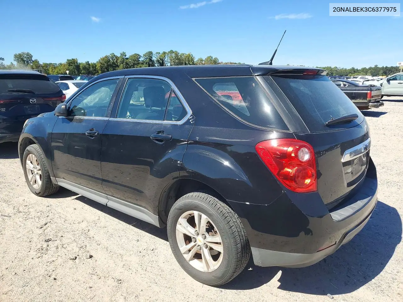 2012 CHEVROLET EQUINOX VIN 2GNALBEK3C6377975 — фото 2