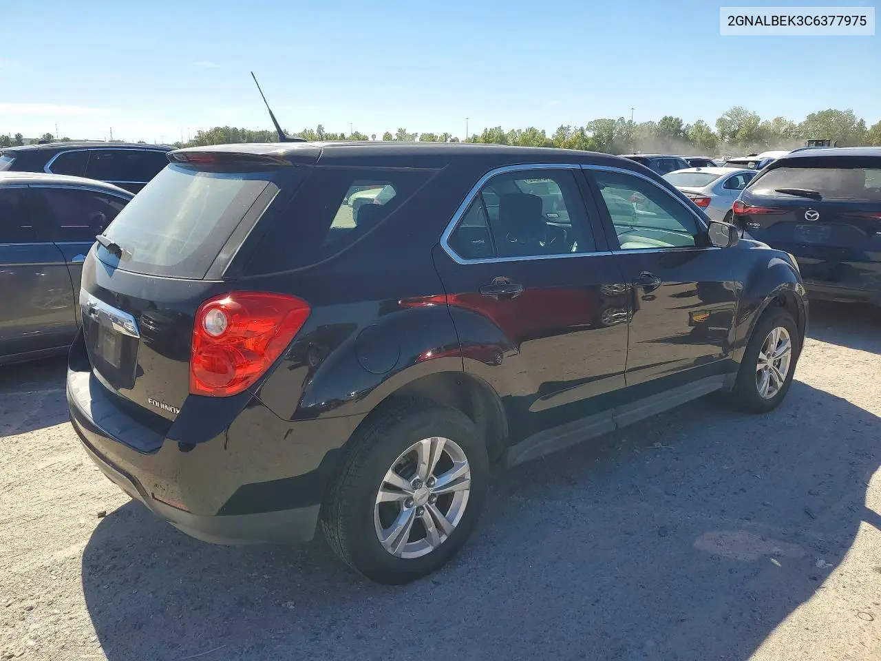 2012 CHEVROLET EQUINOX VIN 2GNALBEK3C6377975 — фото 3