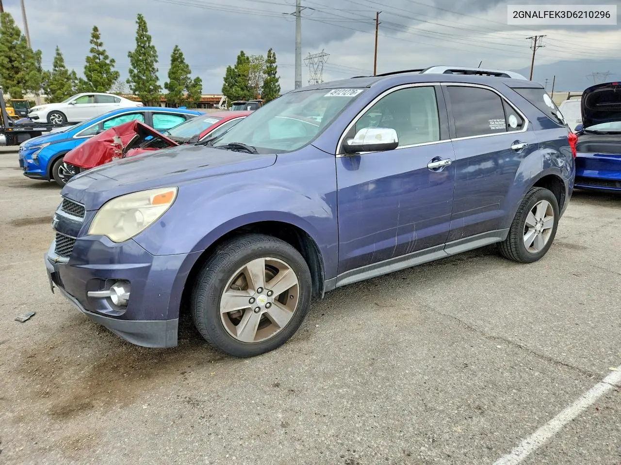 CHEVROLET EQUINOX 2013, VIN 2GNALFEK3D6210296