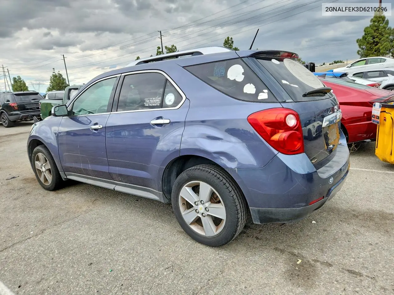 2013 CHEVROLET EQUINOX VIN 2GNALFEK3D6210296 — фото 2