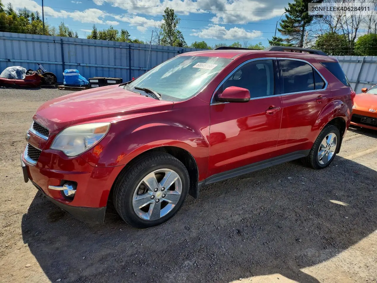 CHEVROLET EQUINOX 2013, VIN 2GNFLEEK4D6284911