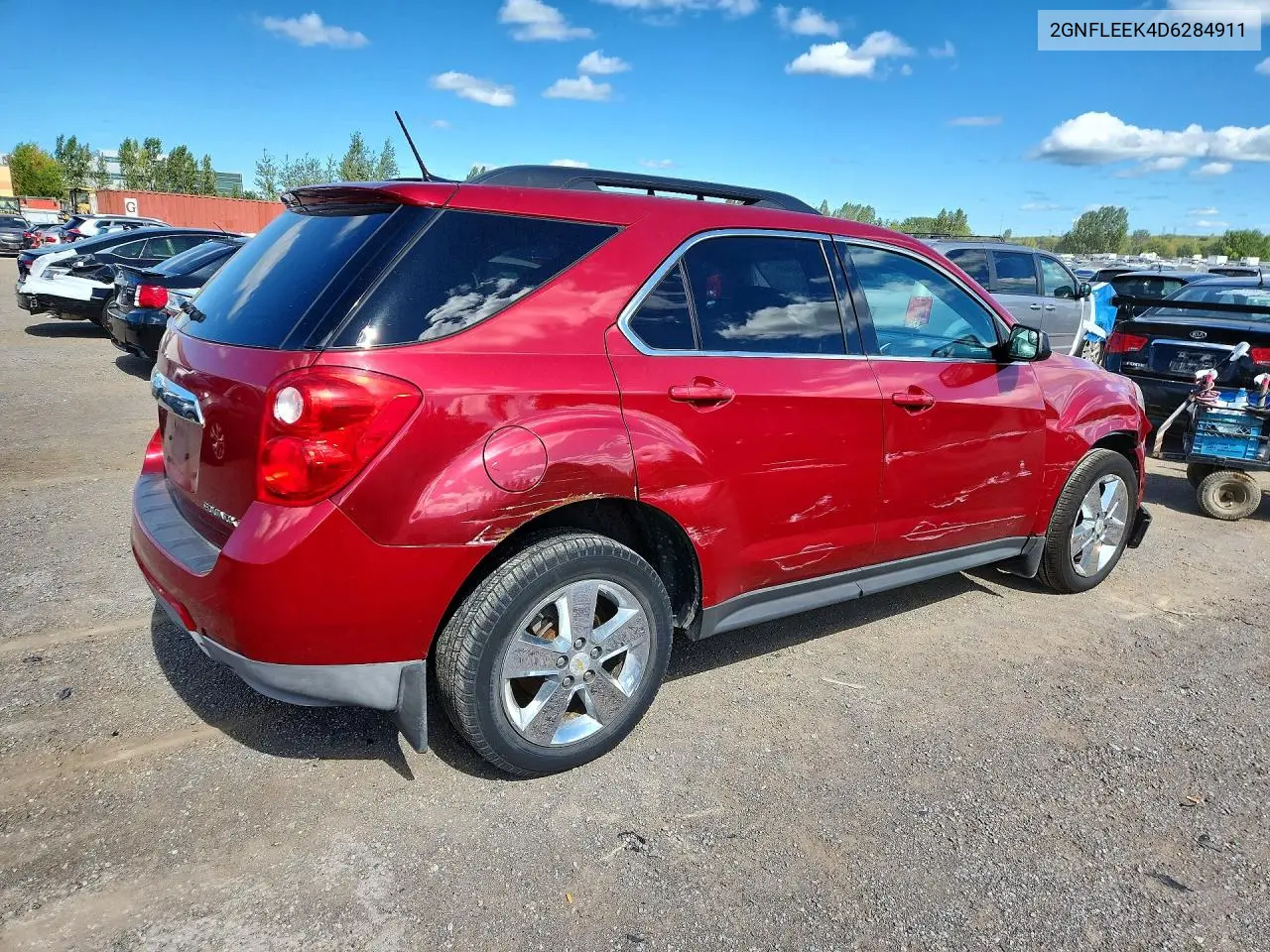 2013 CHEVROLET EQUINOX VIN 2GNFLEEK4D6284911 — фото 3