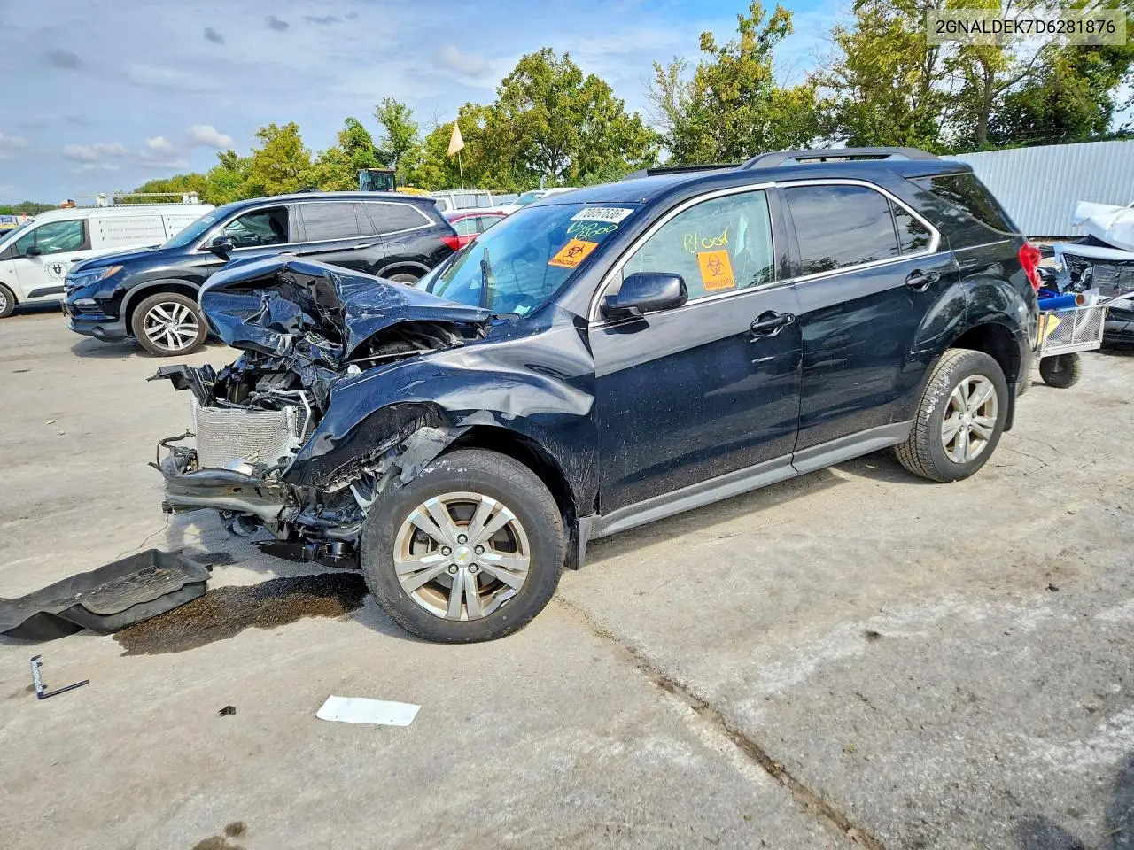 2013 CHEVROLET EQUINOX VIN 2GNALDEK7D6281876 — фото 1