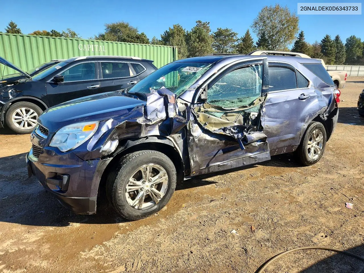 CHEVROLET EQUINOX 2013, VIN 2GNALDEK0D6343733
