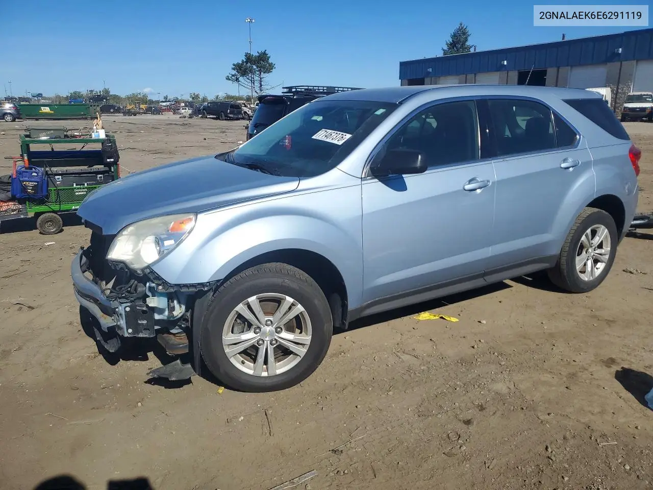 CHEVROLET EQUINOX 2014, VIN 2GNALAEK6E6291119