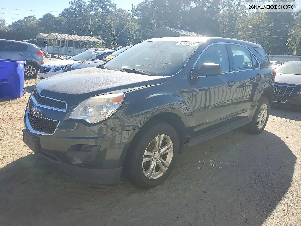 CHEVROLET EQUINOX 2014, VIN 2GNALAEKXE6160761