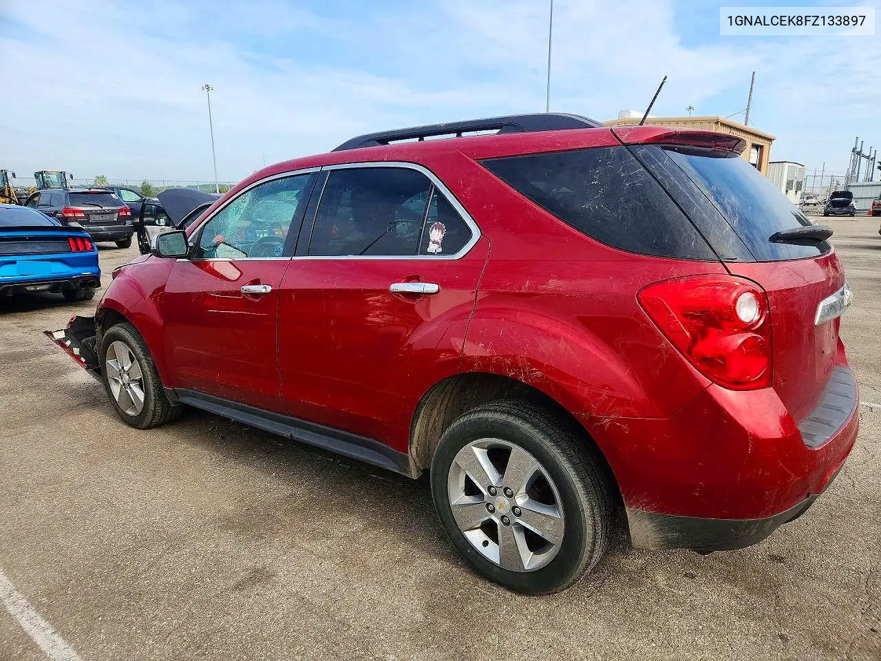 2015 CHEVROLET EQUINOX VIN 1GNALCEK8FZ133897 — фото 2