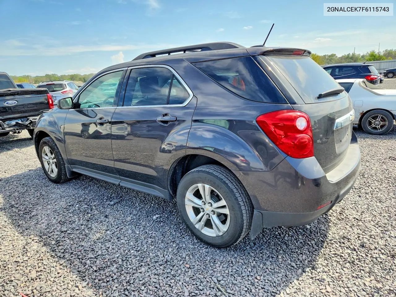 2015 CHEVROLET EQUINOX VIN 2GNALCEK7F6115743 — фото 2