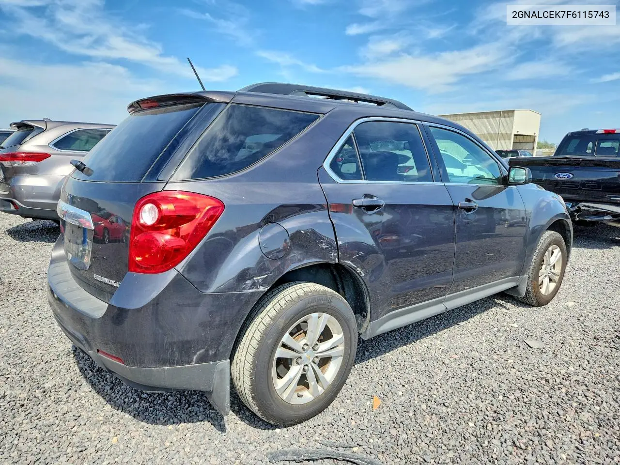 2015 CHEVROLET EQUINOX VIN 2GNALCEK7F6115743 — фото 3