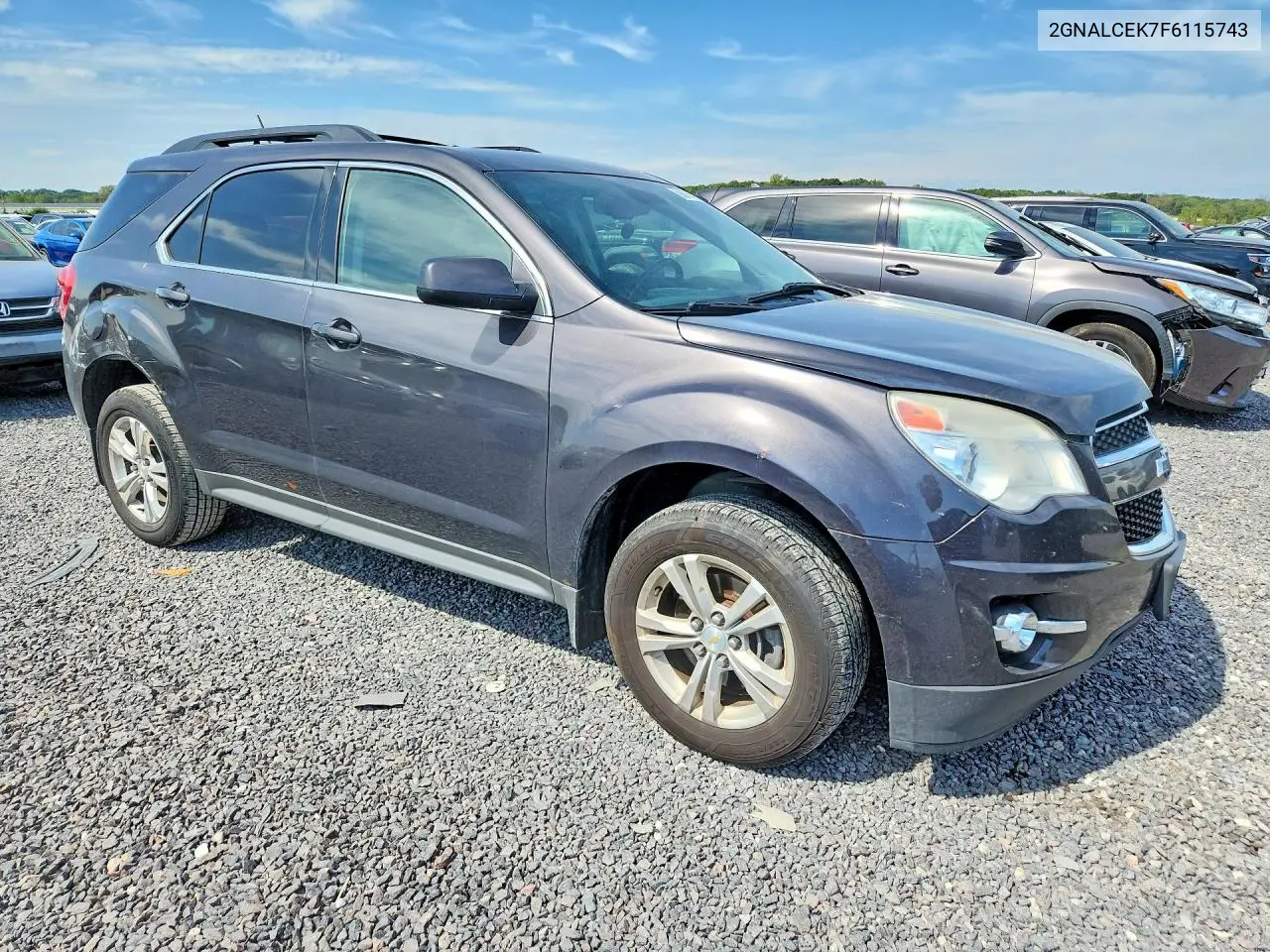 2015 CHEVROLET EQUINOX VIN 2GNALCEK7F6115743 — фото 4