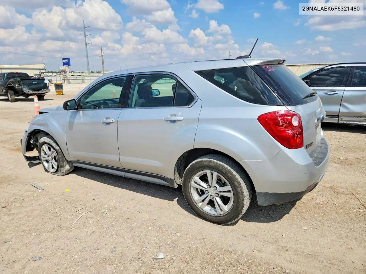2015 CHEVROLET EQUINOX VIN 2GNALAEK6F6321480 — фото 2