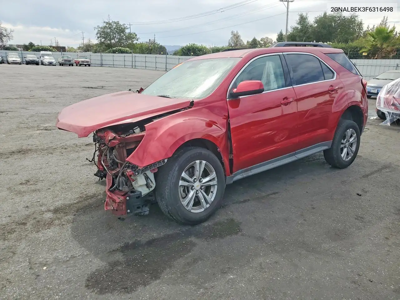 CHEVROLET EQUINOX 2015, VIN 2GNALBEK3F6316498