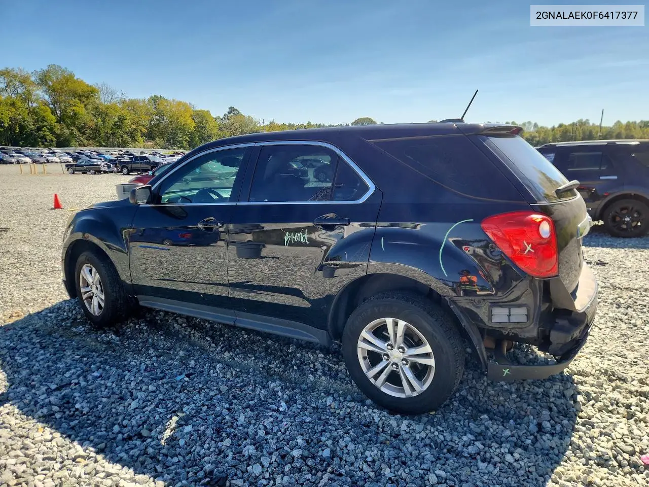 2015 CHEVROLET EQUINOX VIN 2GNALAEK0F6417377 — фото 2